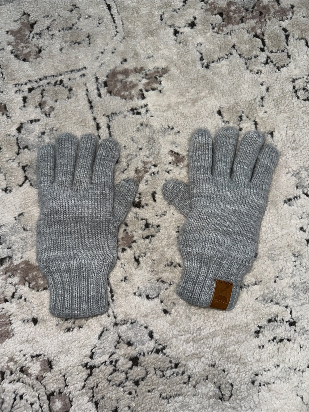 H&M Gray Knit Kids Gloves